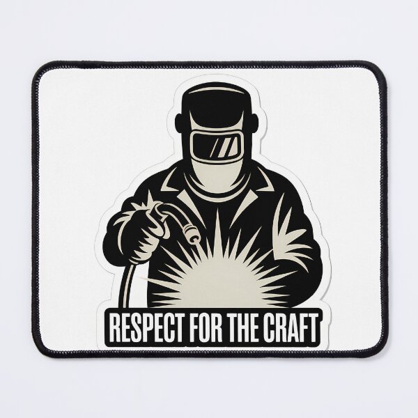 Item preview, Minimalist Welder Silhouette with Sparks designed and sold by NiftyWrx.