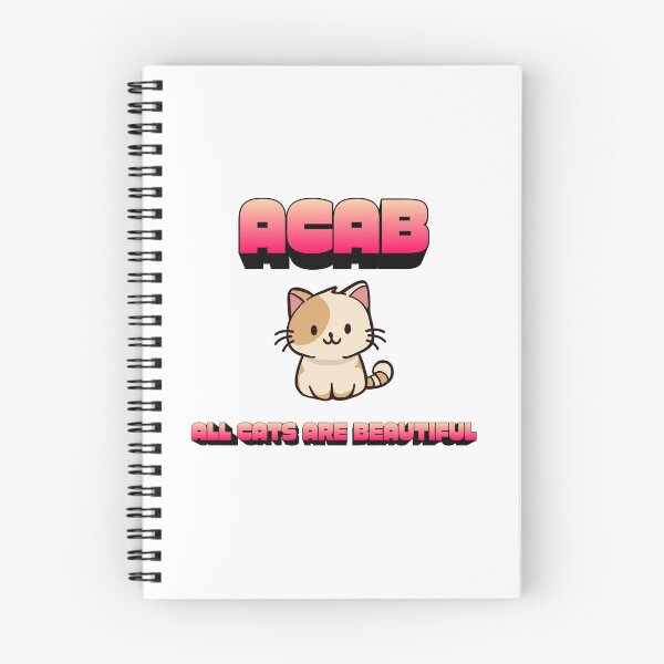 Item preview, Funny Cat Humor - ACAB All Cats Are Beautiful Cute Kitten Design designed and sold by Kerosene Design.
