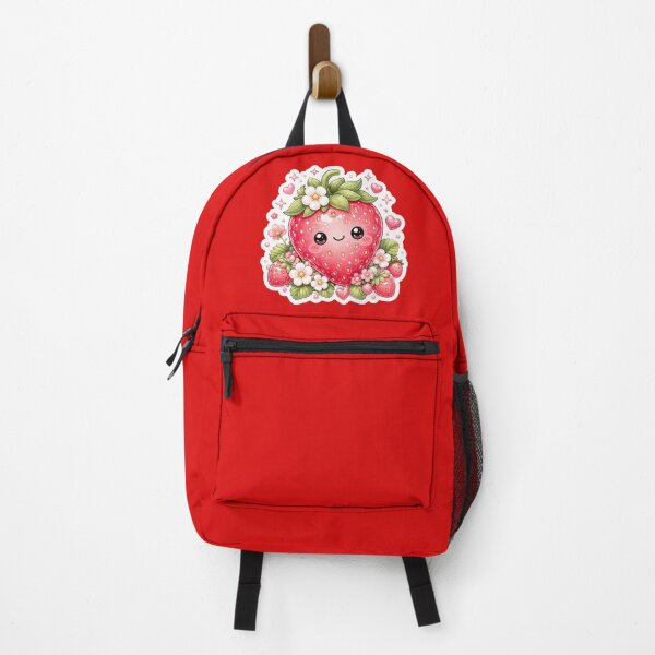 Item preview, Cute Kawaii Strawberry Blossom Sticker designed and sold by Christiana-Art.