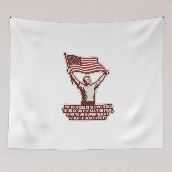 Item preview, Patriotic Individual with Flag Quote designed and sold by NiftyWrx.