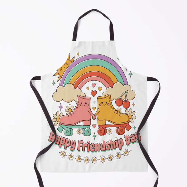 Item preview, Happy Friendship Day Retro Kawaii Best Friends Forever Cute Roller Skates designed and sold by InspiredCreatives.