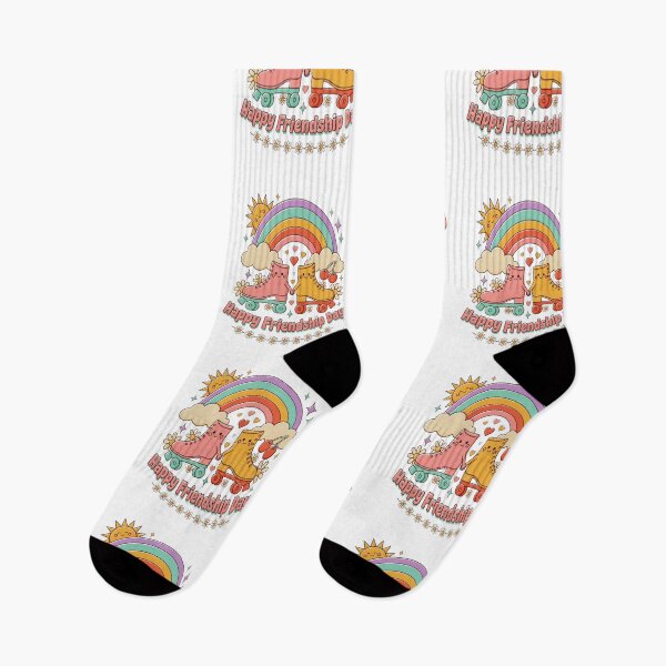 Item preview, Happy Friendship Day Retro Kawaii Best Friends Forever Cute Roller Skates designed and sold by InspiredCreatives.