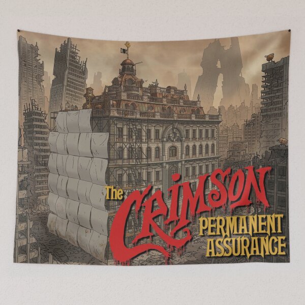 Item preview, Crimson Permanent Assurance - Meaning of Life Graphic designed and sold by Deviant Logic Design.