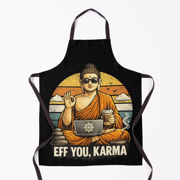 Item preview, Eff You, Karma – Zen Coffee Break Retro Humor designed and sold by SidTastic .