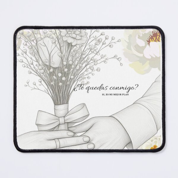 Item preview, Romantic marriage proposal with delicate flowers designed and sold by Isa-Studio.