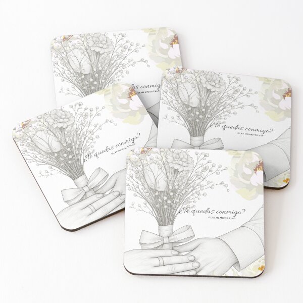 Item preview, Romantic marriage proposal with delicate flowers designed and sold by Isa-Studio.