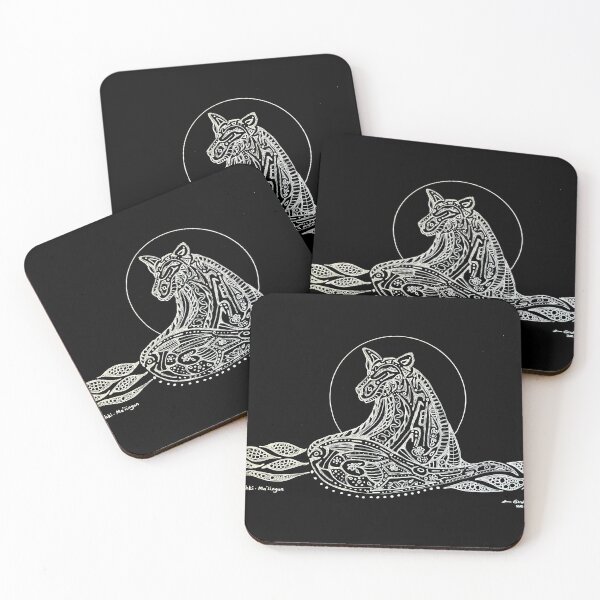 Item preview, White Wolf   designed and sold by Giiniw-Ikwe.