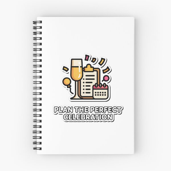 Item preview, Minimalist Party Planner Icon with Confetti designed and sold by NiftyWrx.