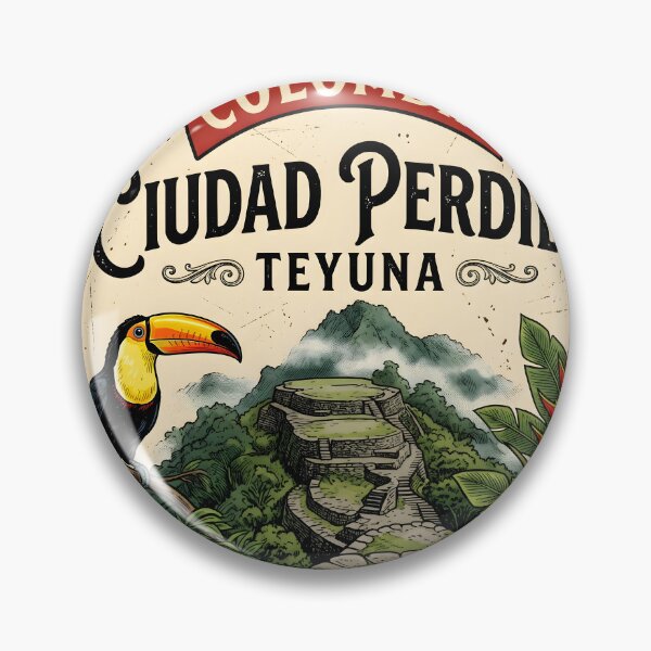 Item preview, Ciudad Perdida Colombia — Lost City Trekking Vintage Badge designed and sold by ColombianaShop.