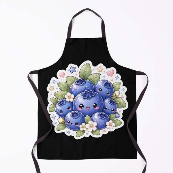 Item preview, Cute Kawaii Blueberry Sticker designed and sold by Christiana-Art.