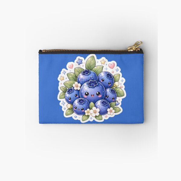 Item preview, Cute Kawaii Blueberry Sticker designed and sold by Christiana-Art.