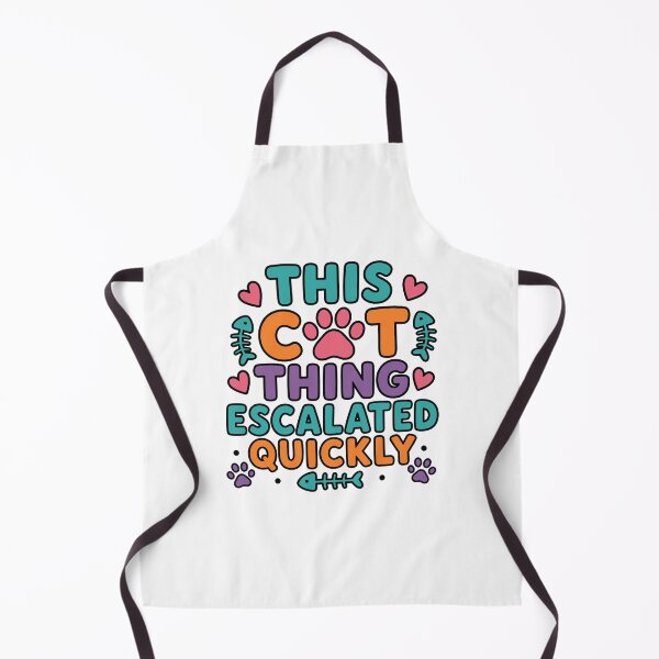 Item preview, This Cat Thing Escalated Quickly - Cute Paw Print Typography designed and sold by gunaone-design.