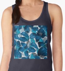 Sky blue Leaf Pattern 9 Women's Tank Top