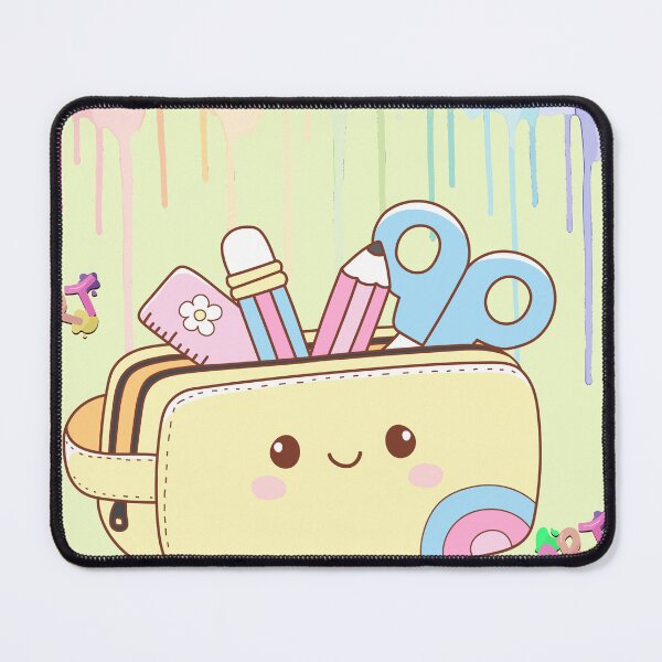 Item preview, Cute Kawaii Pencil Case and Stationery Illustration.  designed and sold by DodoCraft3.