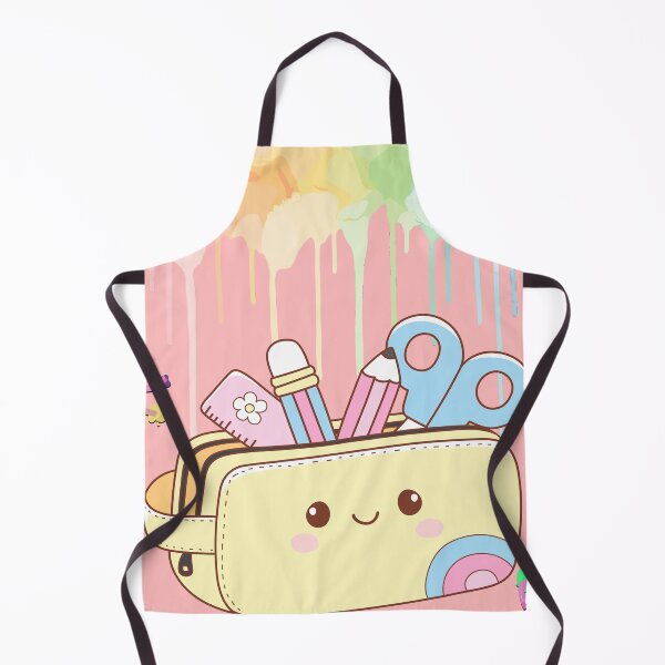 Item preview, Cute Kawaii Pencil Case and Stationery Illustration. designed and sold by DodoCraft3.