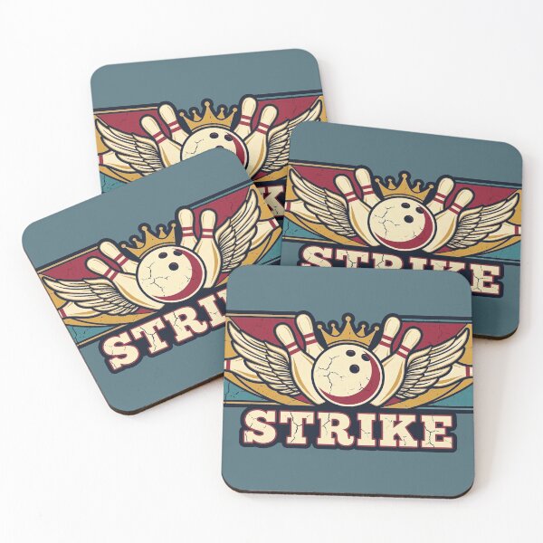 Item preview, Bowling Strike Kingpin Wings Retro Emblem designed and sold by KiwiRider.