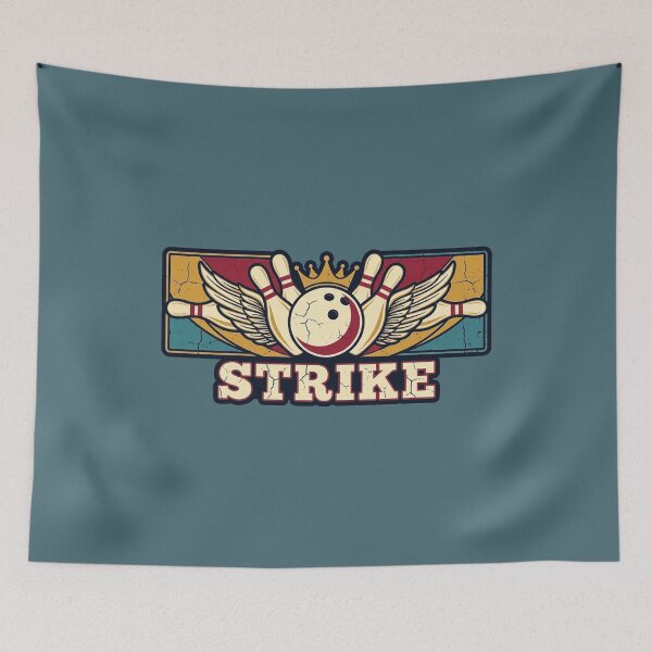 Item preview, Bowling Strike Kingpin Wings Retro Emblem designed and sold by KiwiRider.