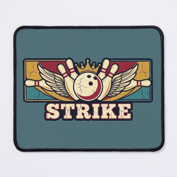 Item preview, Bowling Strike Kingpin Wings Retro Emblem designed and sold by KiwiRider.