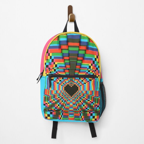 Item preview, Darkest Pixel Heart Kaleidoscope - soft CMYK designed and sold by animinimal.