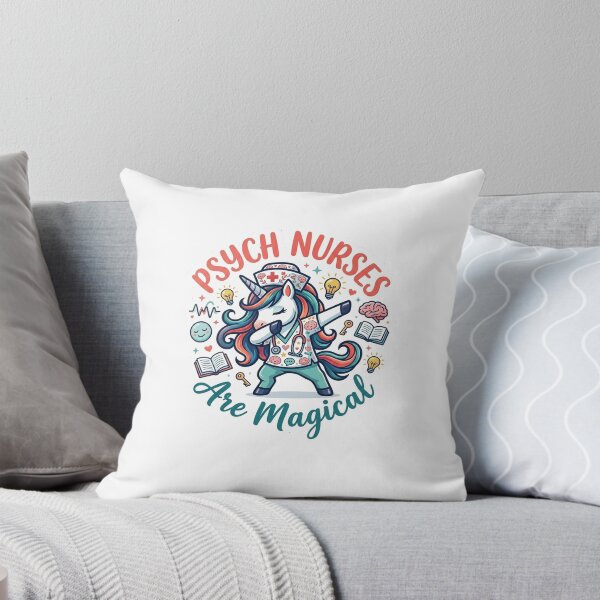 Item preview, Psych Nurses Are Magical - Cute Dabbing Unicorn Psychiatric Nurse Sticker designed and sold by Salwastore.