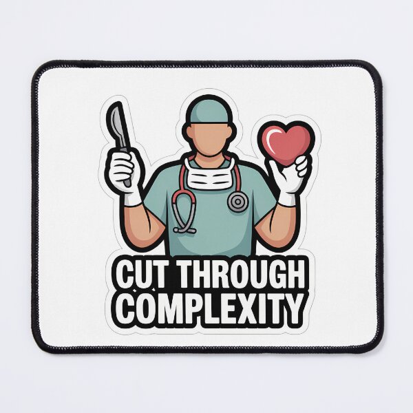 Item preview, Bold Vascular Surgeon with Heart Symbol designed and sold by NiftyWrx.