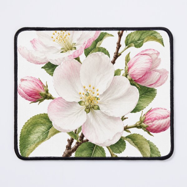 Item preview, Delicate Apple Blossom Watercolor Floral Illustration designed and sold by Mikena1996.