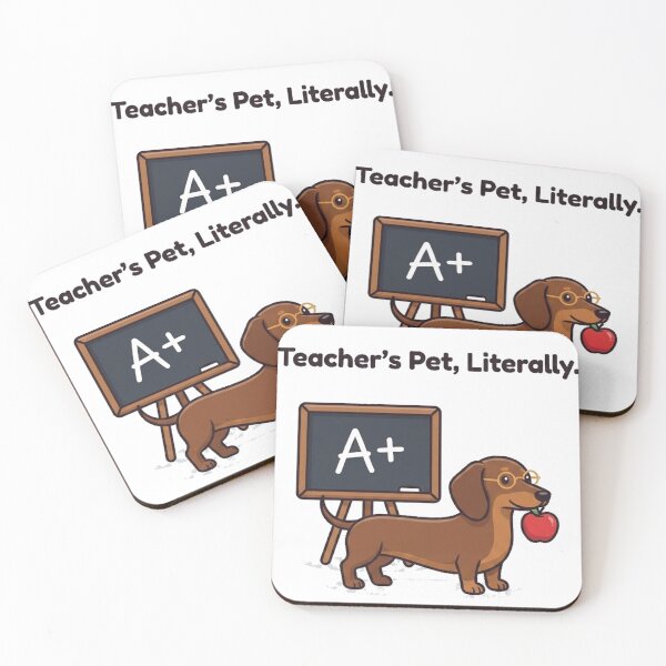 Item preview, Teacher's Pet Literally Funny Dachshund Teacher Gift Design designed and sold by jgoteiner.