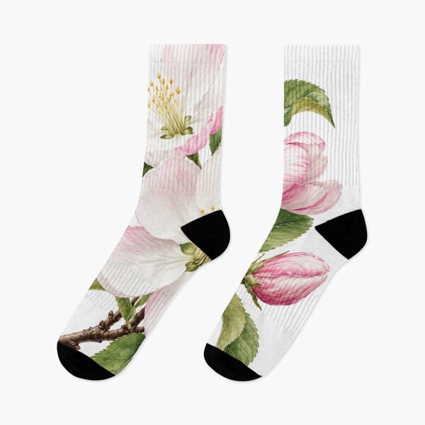 Item preview, Delicate Apple Blossom Watercolor Floral Illustration designed and sold by Mikena1996.