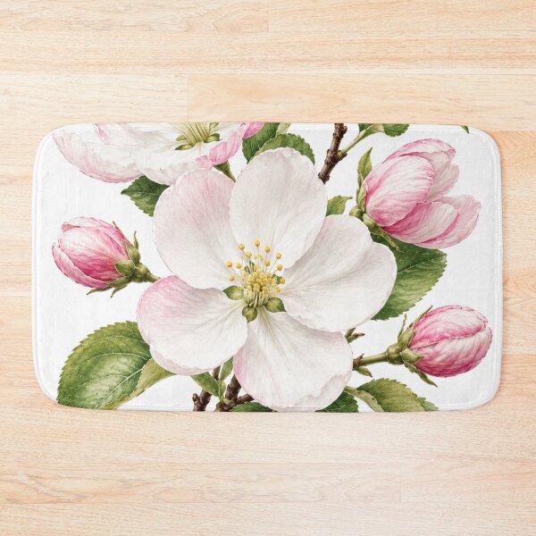 Item preview, Delicate Apple Blossom Watercolor Floral Illustration designed and sold by Mikena1996.