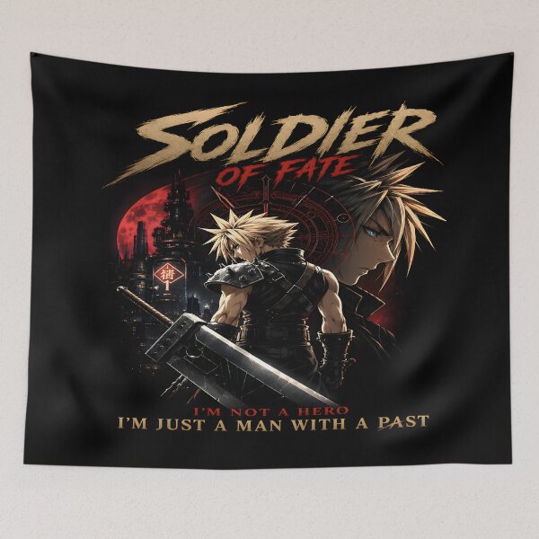 Item preview, FFVII  Soldier of Fate-Not A Hero Aesthetic Design designed and sold by TTdesigns123.