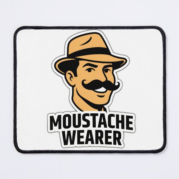 Item preview, Moustache Wearer Bold Smile designed and sold by NiftyWrx.
