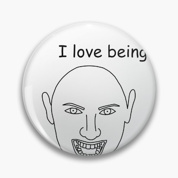 Item preview, I Love Being Evil Sticker designed and sold by SlimyFish.