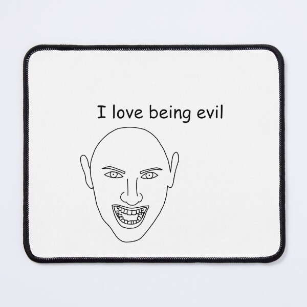 Item preview, I Love Being Evil Sticker designed and sold by SlimyFish.