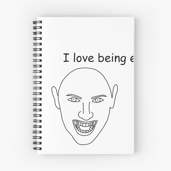 Item preview, I Love Being Evil Sticker designed and sold by SlimyFish.