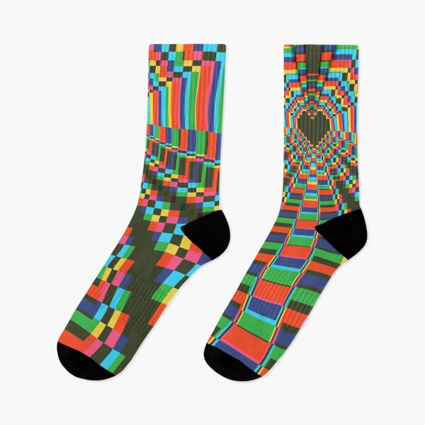 Item preview, Dark Pixel Heart Kaleidoscope - soft CMYK designed and sold by animinimal.