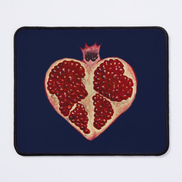 Item preview, Pomegranate Heart Botanical Gouache Fruit Painting designed and sold by simh.