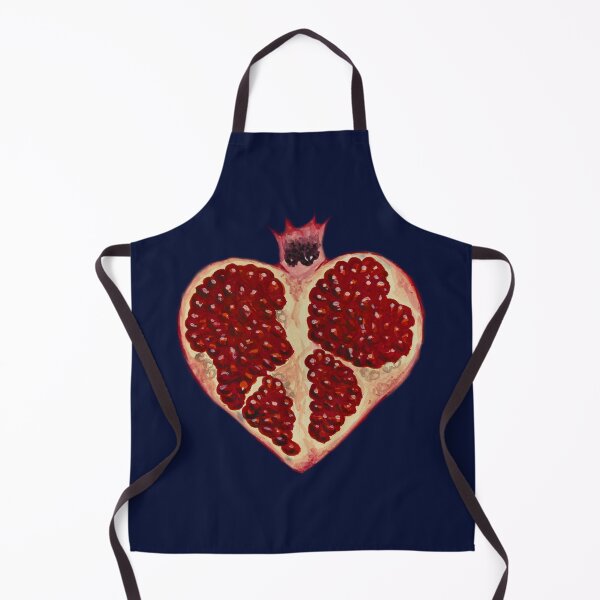 Item preview, Pomegranate Heart Botanical Gouache Fruit Painting designed and sold by simh.