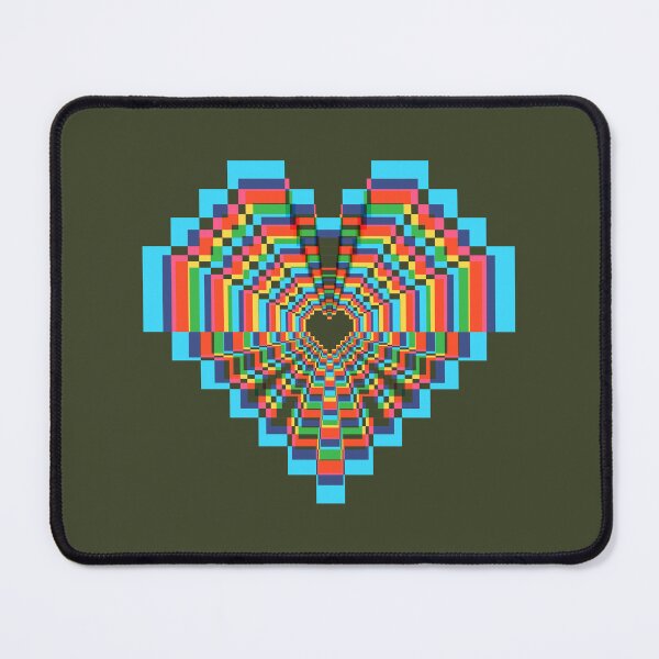 Item preview, Dark Pixel Heart - Soft CMYK designed and sold by animinimal.