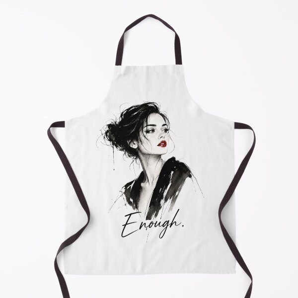 Item preview, Enough. | Minimalist Fashion Illustration with Empowering Quote designed and sold by KireaDesigns.