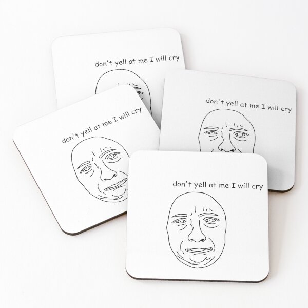 Item preview, don't yell at me I will cry sticker designed and sold by SlimyFish.