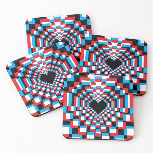 Item preview, Darkest Pixel Heart Kaleidoscope - 3D 2 designed and sold by animinimal.