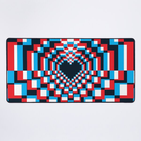 Item preview, Dark Pixel Heart Kaleidoscope - 3D 2 designed and sold by animinimal.