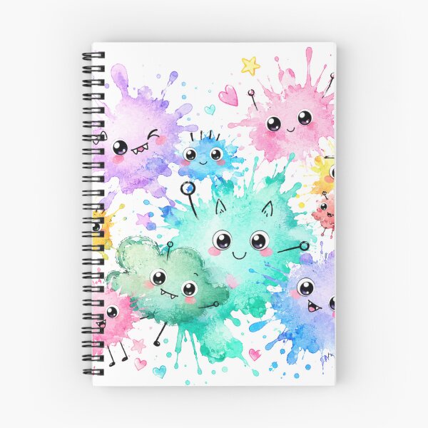 Item preview, Kawaii Watercolor Splash Friends designed and sold by Bellassi.