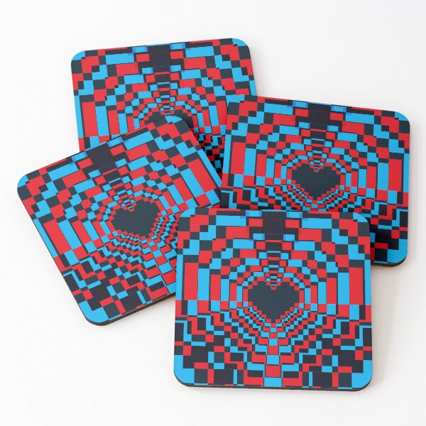 Item preview, Dark Pixel Heart Kaleidoscope - 3D designed and sold by animinimal.