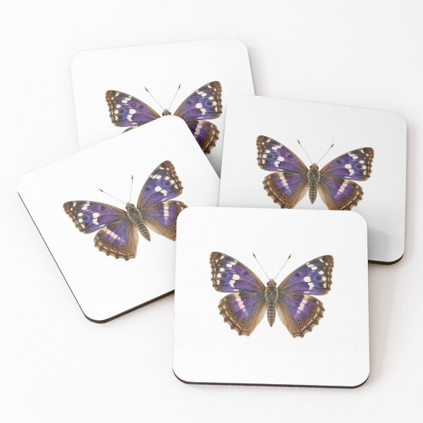Item preview, Vintage Watercolor Purple Emperor Butterfly | Botanical Butterfly Illustration designed and sold by Ethereal-Rain.