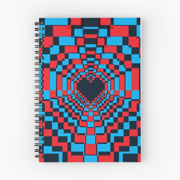 Item preview, Dark Pixel Heart Kaleidoscope - 3D designed and sold by animinimal.