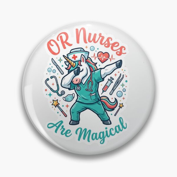Item preview, OR Nurses Are Magical - Cute Dabbing Unicorn Operating Room Nurse Sticker designed and sold by Salwastore.