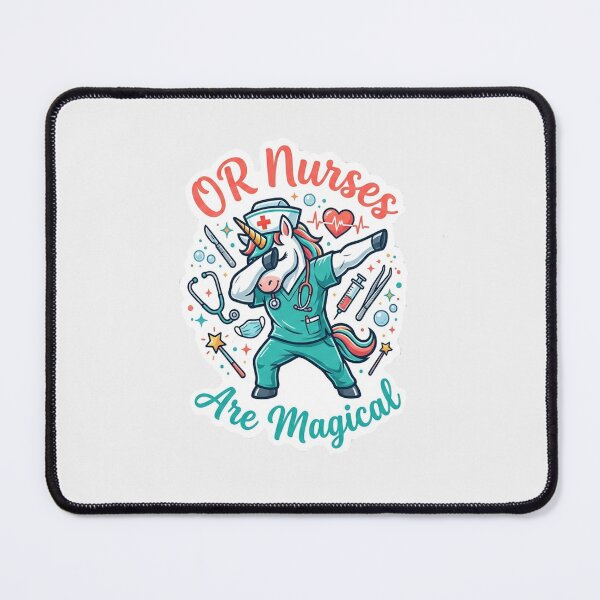 Item preview, OR Nurses Are Magical - Cute Dabbing Unicorn Operating Room Nurse Sticker designed and sold by Salwastore.
