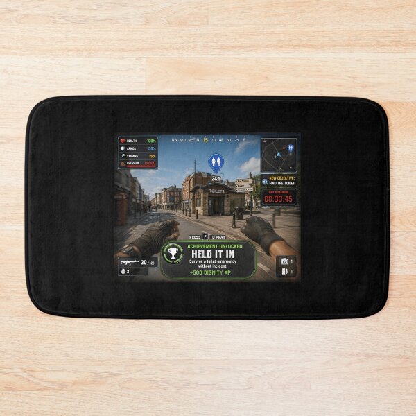 Item preview, Held It In Funny Toilet Emergency Gamer Parody designed and sold by Hornace88studio.