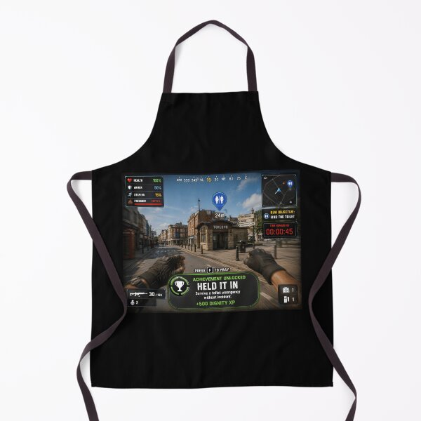 Item preview, Held It In Funny Toilet Emergency Gamer Parody designed and sold by Hornace88studio.